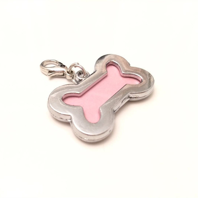 Dog Pendant with Metal Diamond