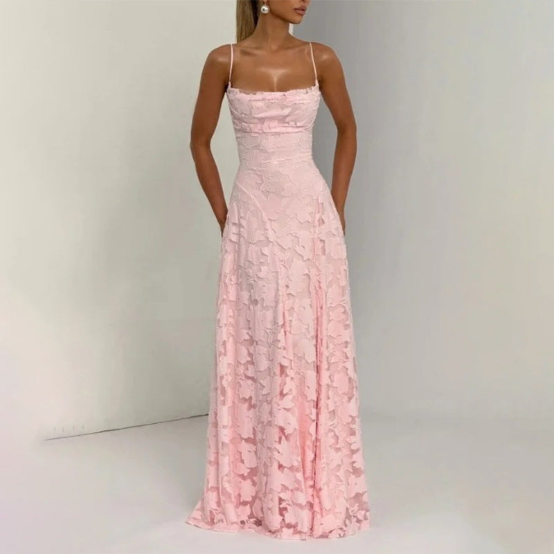 Pink lace dress 